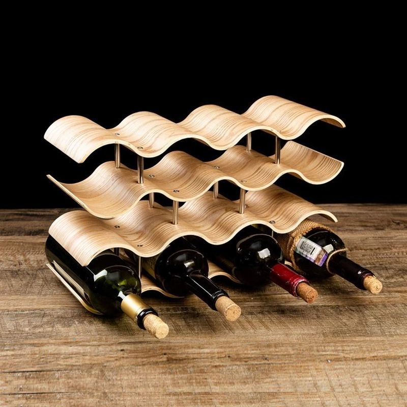Portabotellas de vino ondulado - Wine Beer Holder reseña y precio