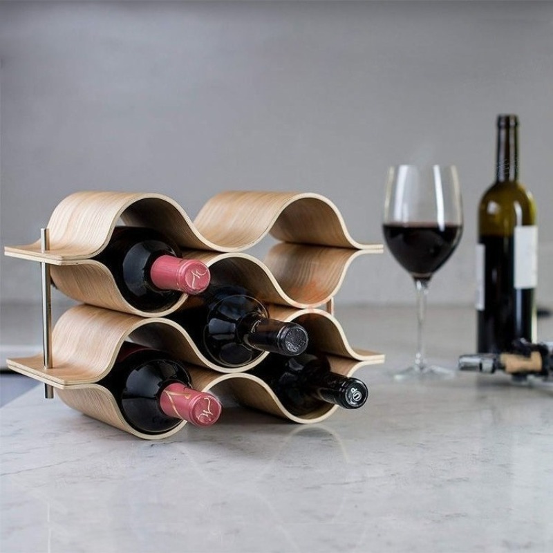 Portabotellas de vino ondulado - Wine Beer Holder reseña y precio