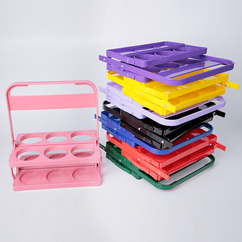Estante plegable para seis bot - Wine Beer Holder reseña y precio