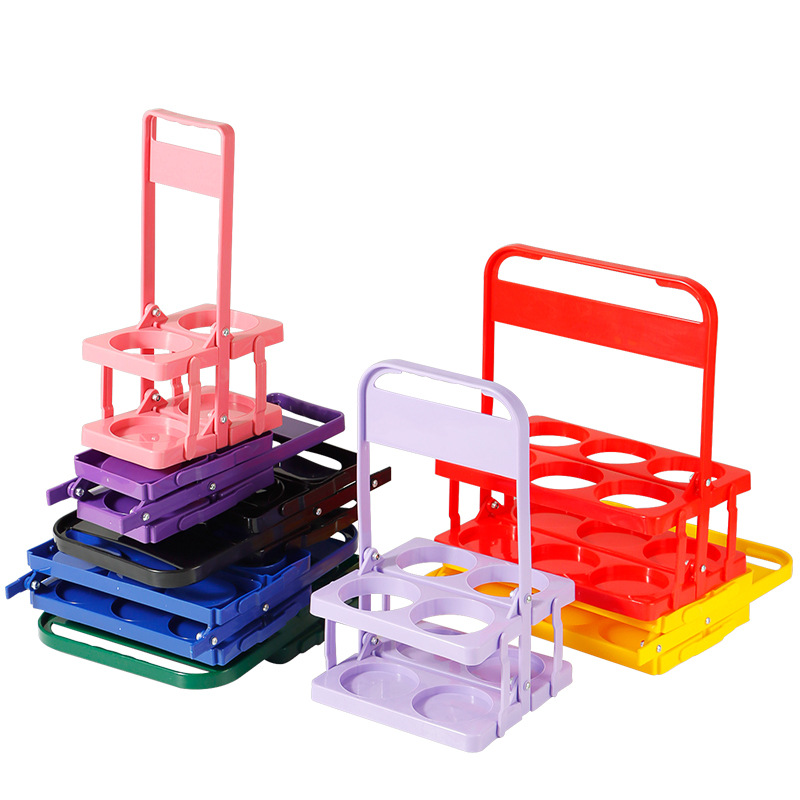 Estante plegable para seis bot - Wine Beer Holder reseña y precio