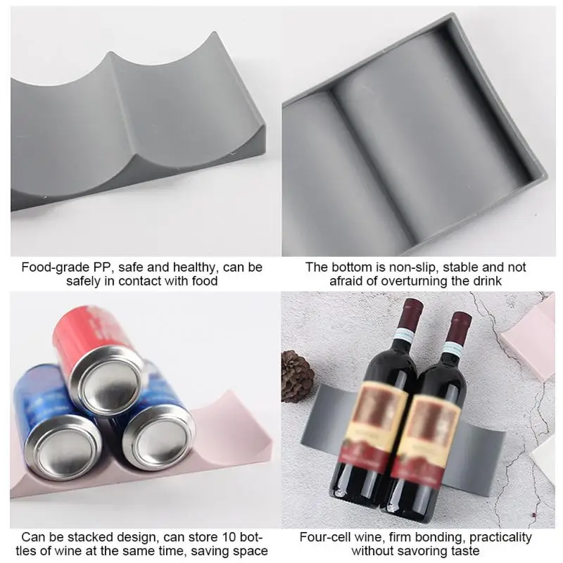 Soporte apilable para botellas - Wine Beer Refrigerator reseña y precio