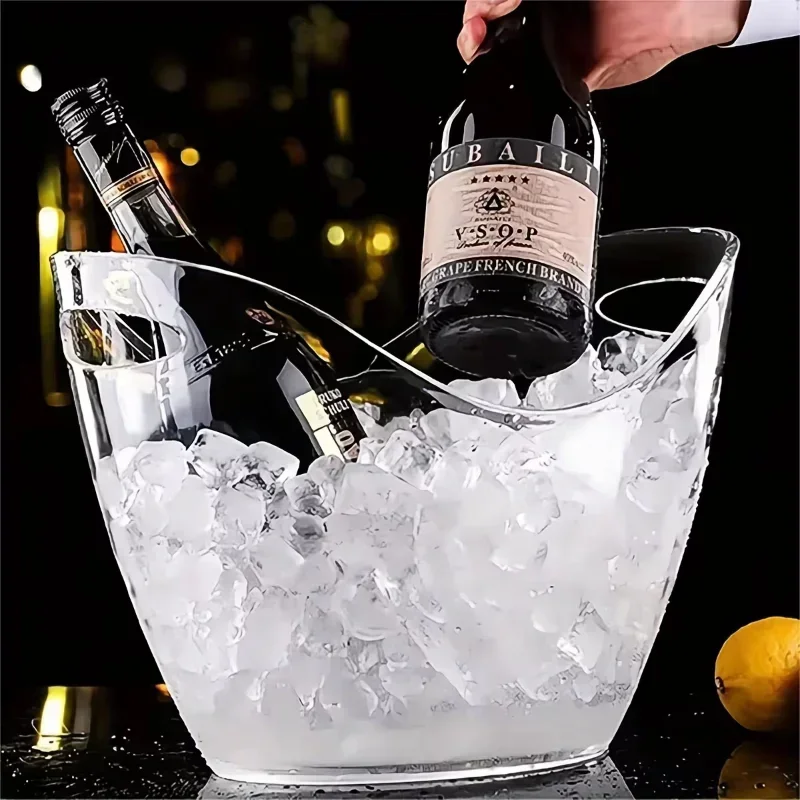 Cubo de Hielo Transparente de  - Wine Beer Holder reseña y precio