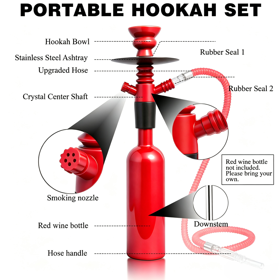Kit de cachimba portátil para  - Wine Vodka Beer reseña y precio